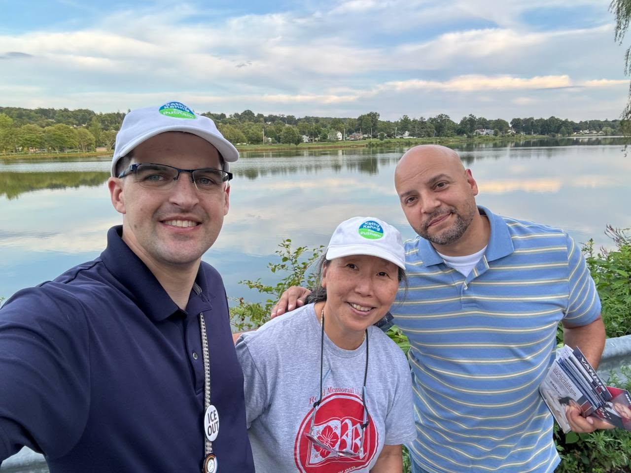 Daniel Guzman canvassing alongside fellow Hudson Valley candidates